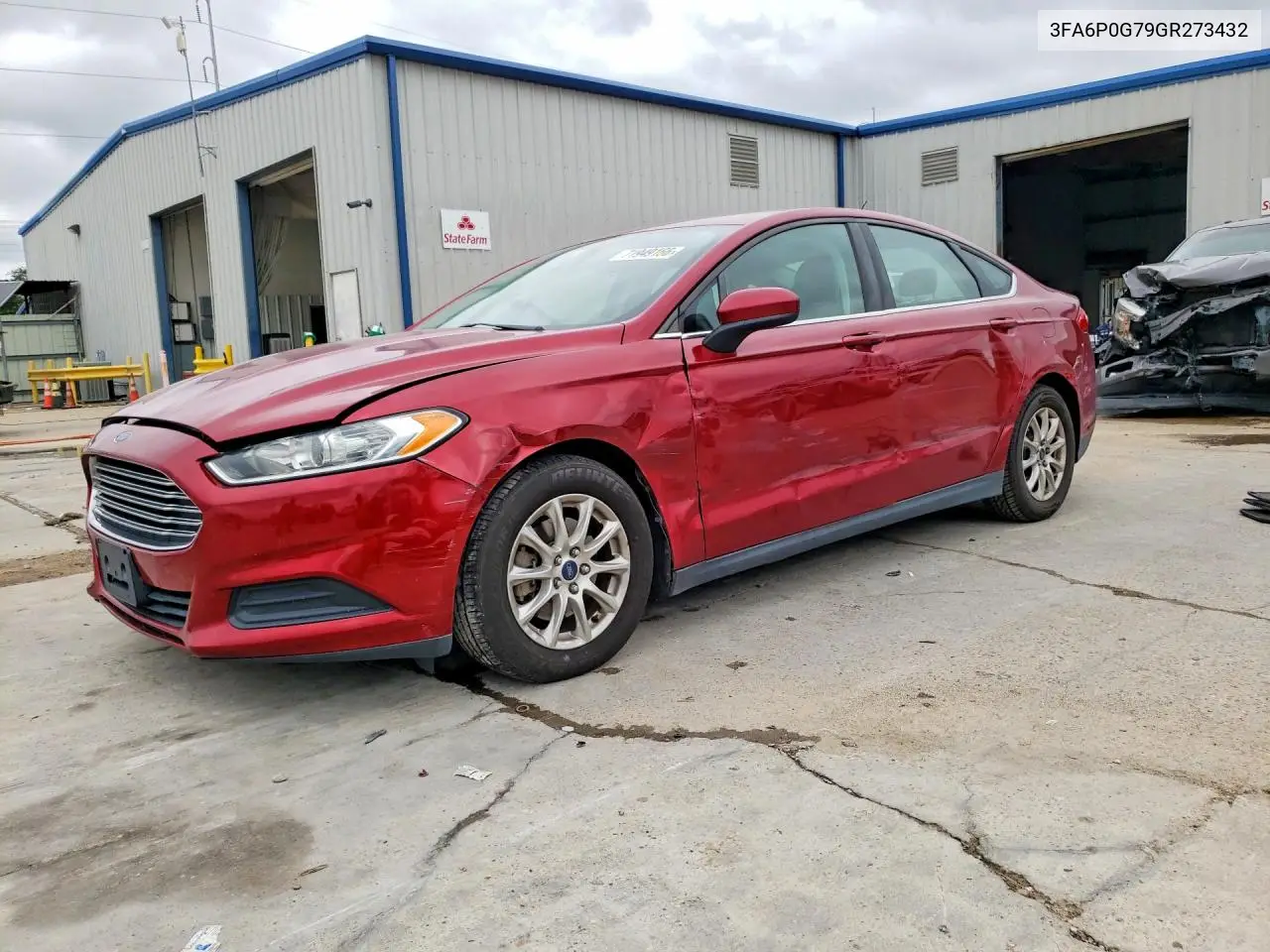 2016 Ford Fusion S VIN 3FA6P0G79GR273432 фото 1
