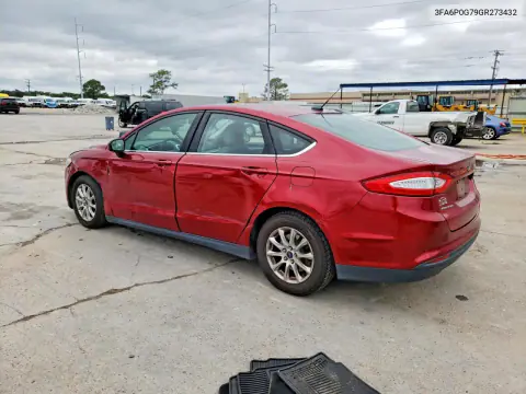 2016 Ford Fusion S VIN 3FA6P0G79GR273432 фото 2