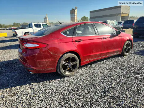 2016 Ford Fusion Se VIN 3FA6P0H77GR263870 фото 3