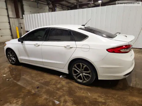 2017 Ford Fusion Se VIN 3FA6P0HD3HR401749 фото 2