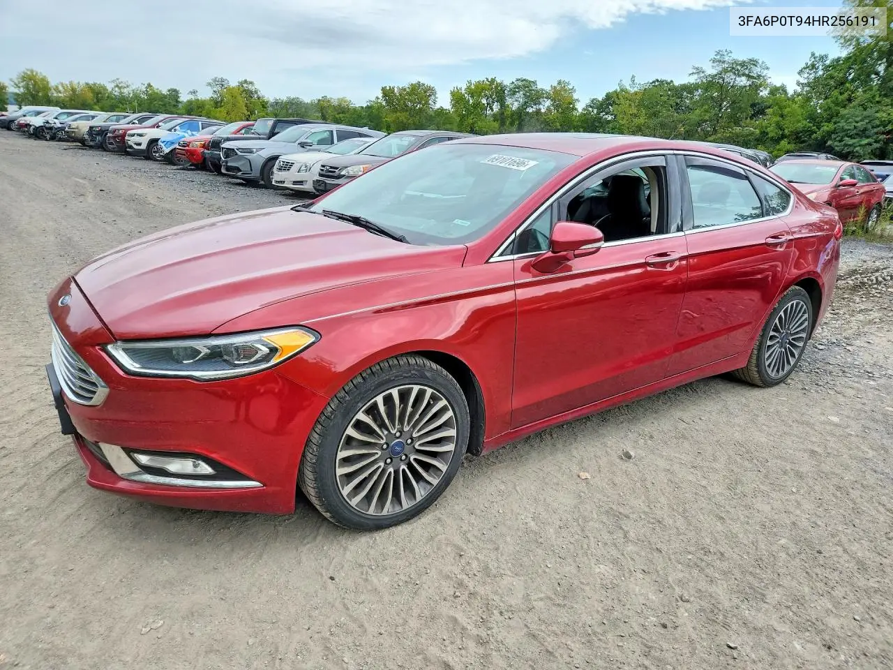 2017 Ford Fusion Se VIN 3FA6P0T94HR256191 фото 1