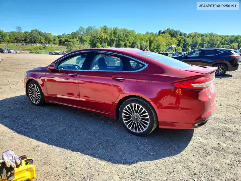 2017 Ford Fusion Se VIN 3FA6P0T94HR256191 фото 2
