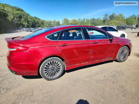 2017 Ford Fusion Se VIN 3FA6P0T94HR256191 фото 3