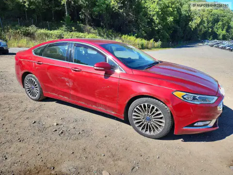 2017 Ford Fusion Se VIN 3FA6P0T94HR256191 фото 4