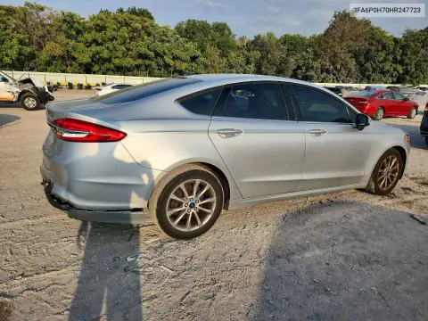 2017 Ford Fusion Se VIN 3FA6P0H70HR247723 фото 3