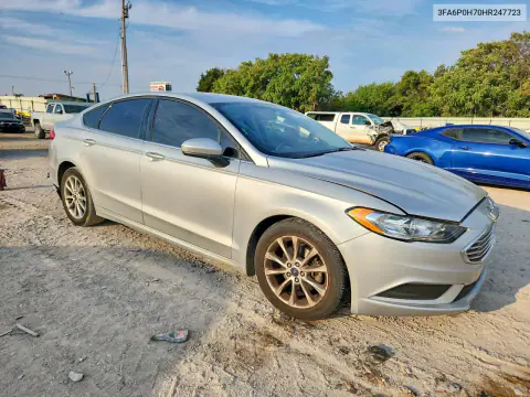 2017 Ford Fusion Se VIN 3FA6P0H70HR247723 фото 4
