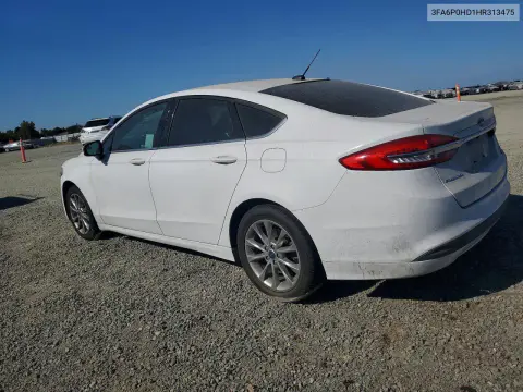 2017 Ford Fusion Se VIN 3FA6P0HD1HR313475 фото 2