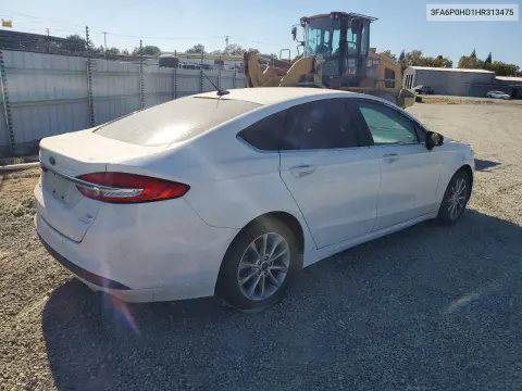2017 Ford Fusion Se VIN 3FA6P0HD1HR313475 фото 3