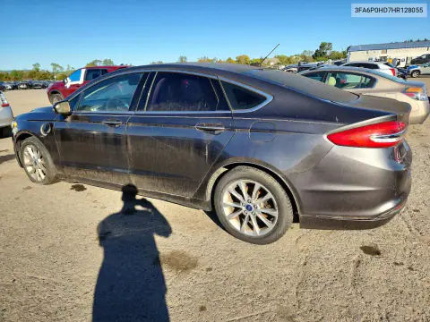 2017 Ford Fusion Se VIN 3FA6P0HD7HR128055 фото 2