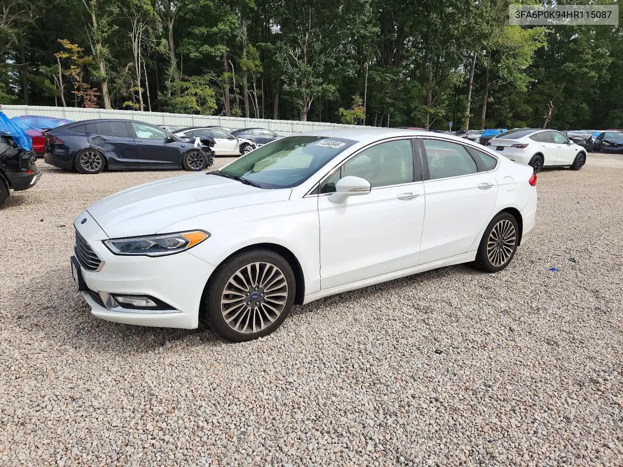 2017 Ford Fusion Titanium VIN 3FA6P0K94HR115087 фото 1