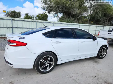 2017 Ford Fusion Se VIN 3FA6P0H76HR366926 фото 3
