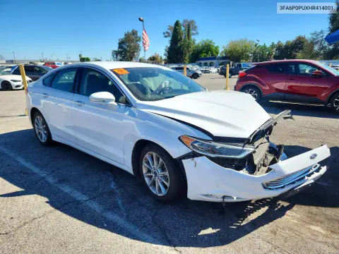 2017 Ford Fusion Se Phev VIN 3FA6P0PUXHR414001 фото 4