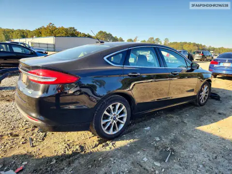 3FA6P0HD0HR296538 — 2017 Ford Fusion, фото 3 с аукциона Copart, Передняя часть