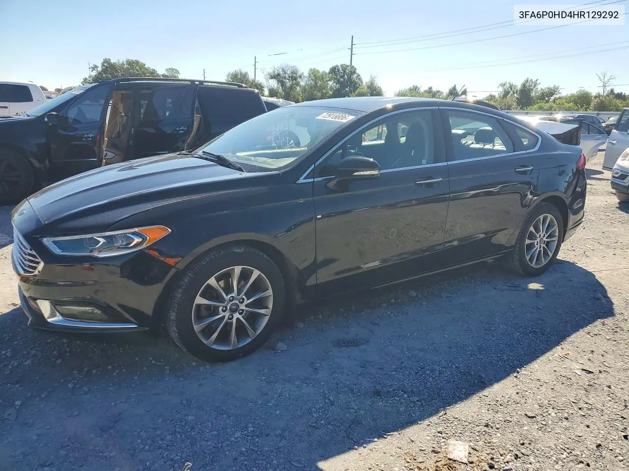 2017 Ford Fusion Se VIN 3FA6P0HD4HR129292 фото 1