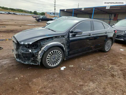3FA6P0D96JR205926 — 2018 Ford Fusion, Передняя часть, фото до ремонта