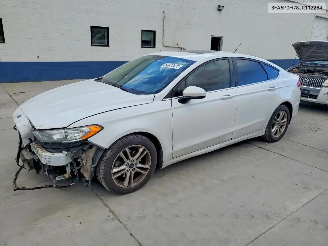 2018 Ford Fusion Se VIN 3FA6P0H78JR112284 фото 1