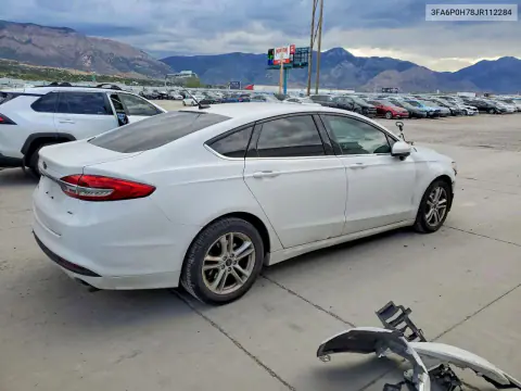2018 Ford Fusion Se VIN 3FA6P0H78JR112284 фото 3