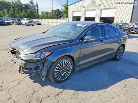 3FA6P0D95JR206968 — 2018 Ford Fusion, Передняя часть, фото до ремонта