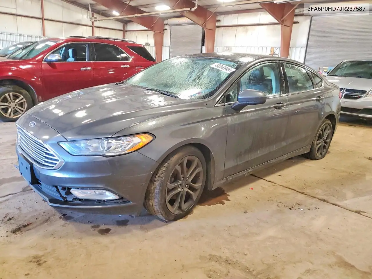 2018 Ford Fusion Se VIN 3FA6P0HD7JR237587 фото 1