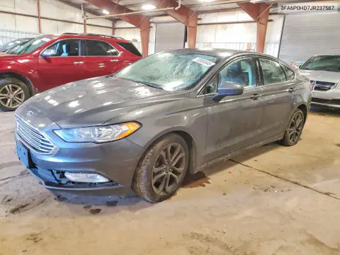 3FA6P0HD7JR237587 — 2018 Ford Fusion, Передняя часть, фото до ремонта