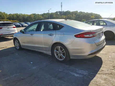 2018 Ford Fusion Se Hybrid VIN 3FA6P0LU1JR195036 фото 2