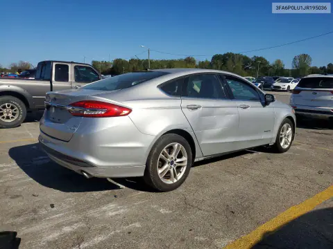 2018 Ford Fusion Se Hybrid VIN 3FA6P0LU1JR195036 фото 3
