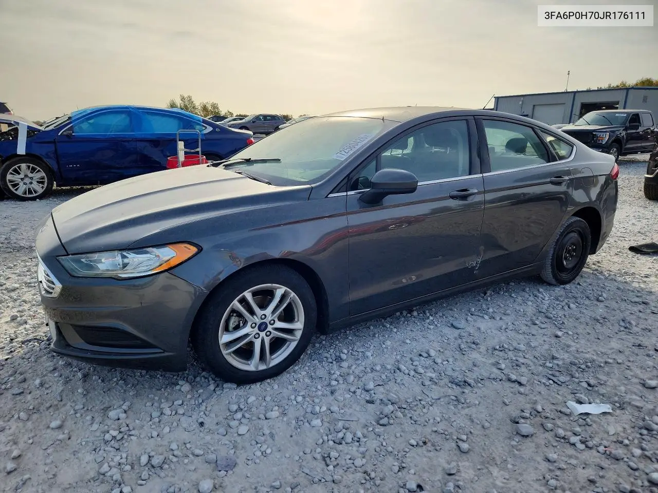 2018 Ford Fusion Se VIN 3FA6P0H70JR176111 фото 1