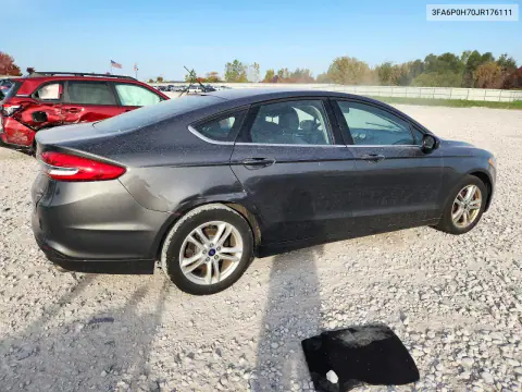 2018 Ford Fusion Se VIN 3FA6P0H70JR176111 фото 3