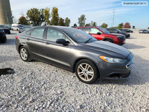 2018 Ford Fusion Se VIN 3FA6P0H70JR176111 фото 4