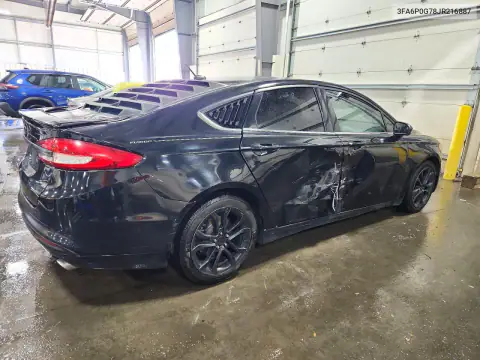 3FA6P0G78JR216887 — 2018 Ford Fusion, фото 3 с аукциона Copart, Боковая часть
