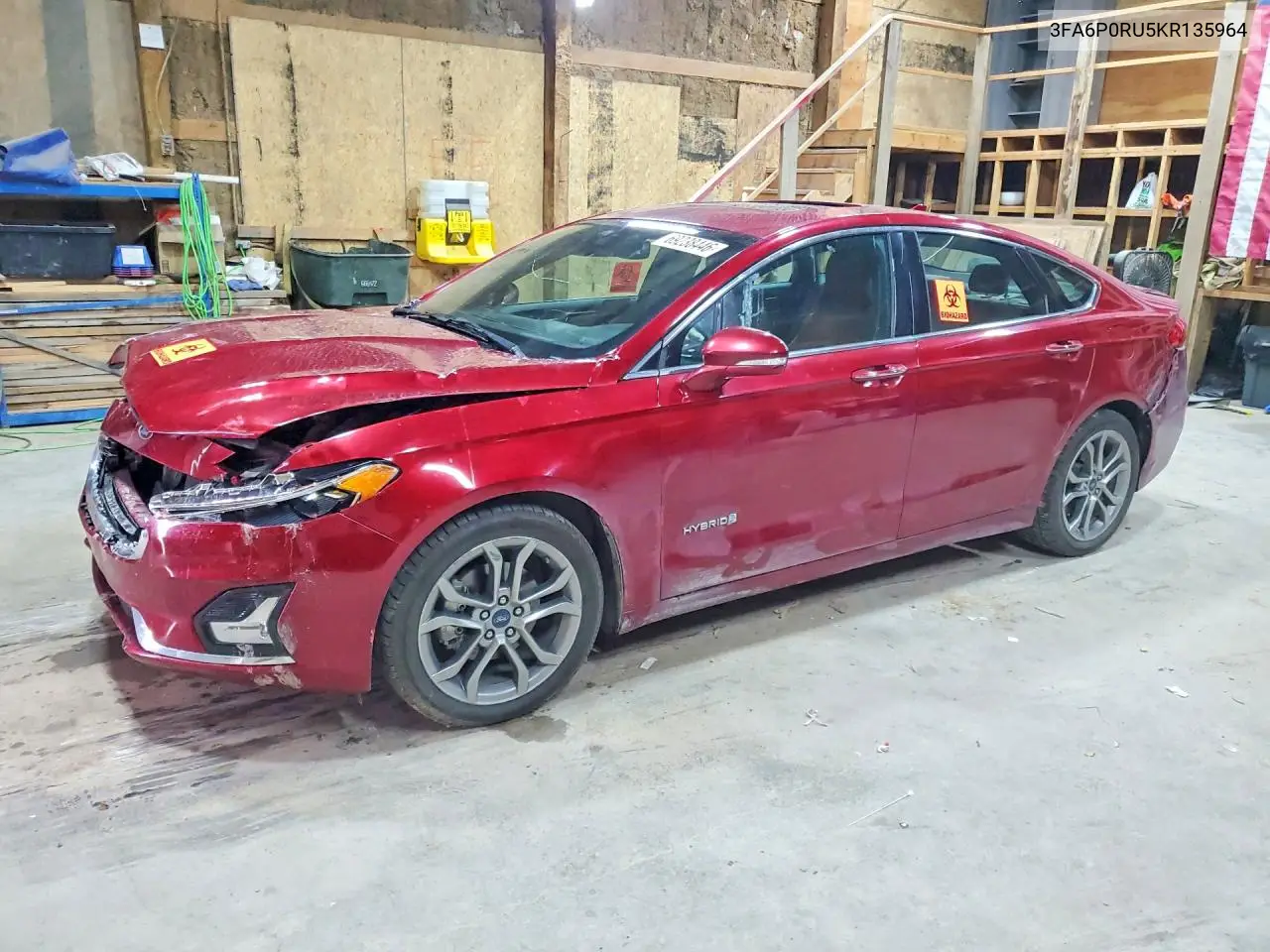 2019 Ford Fusion Titanium VIN 3FA6P0RU5KR135964 фото 1