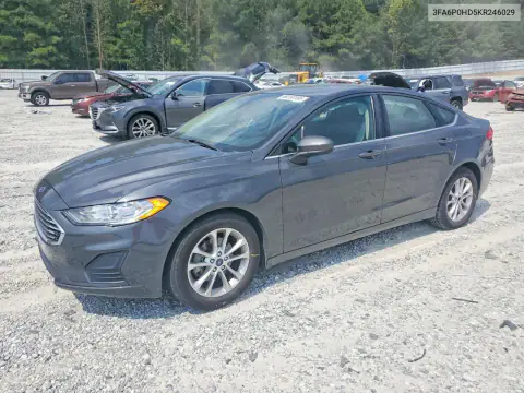 3FA6P0HD5KR246029 — 2019 Ford Fusion, Сторона, фото до ремонта