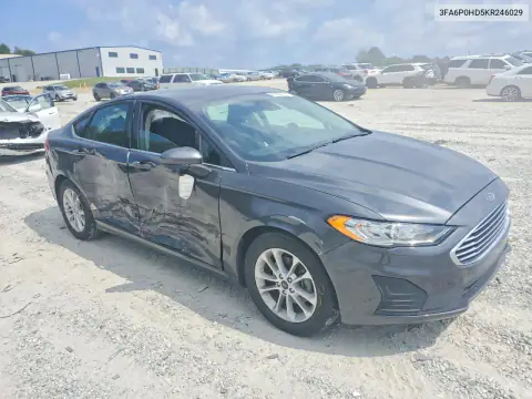 3FA6P0HD5KR246029 — 2019 Ford Fusion, фото 4 с аукциона Copart, Сторона