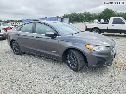 3FA6P0LU8KR242452 — 2019 Ford Fusion, фото 4 с аукциона Copart, Передняя часть