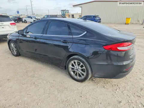 2019 Ford Fusion Se VIN 3FA6P0HD4KR239184 фото 2