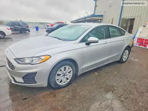 3FA6P0G72KR267321 — 2019 Ford Fusion, Задняя часть, фото до ремонта