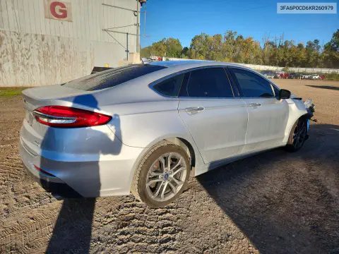 2019 Ford Fusion Sel VIN 3FA6P0CD6KR260979 фото 3