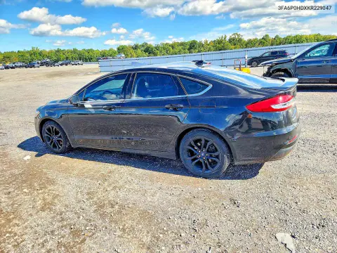 2019 Ford Fusion Se VIN 3FA6P0HDXKR229047 фото 2