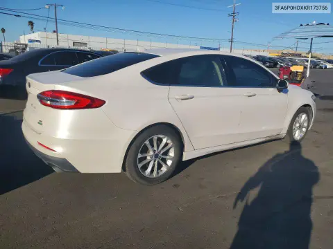 2019 Ford Fusion Se VIN 3FA6P0HDXKR173756 фото 3
