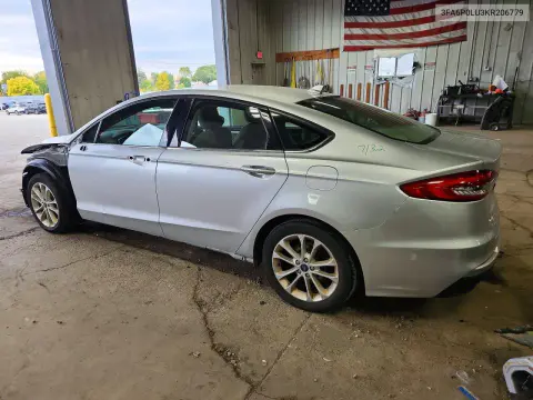 2019 Ford Fusion Se VIN 3FA6P0LU3KR206779 фото 2