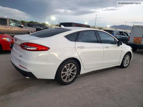 2019 Ford Fusion Se VIN 3FA6P0HDXKR176513 фото 3