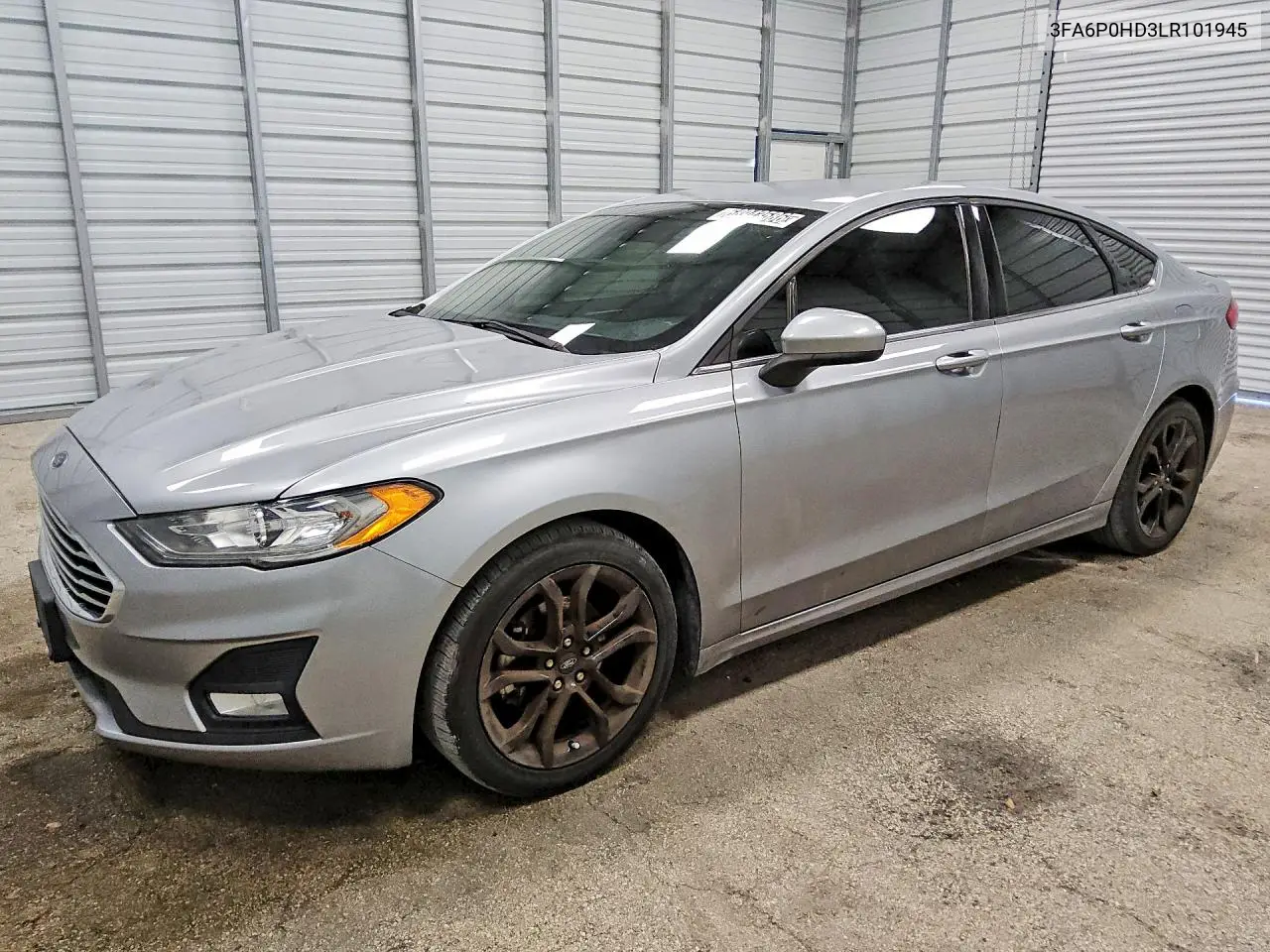 2020 Ford Fusion Se VIN 3FA6P0HD3LR101945 фото 1
