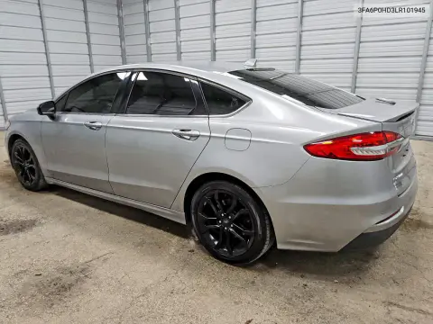 2020 Ford Fusion Se VIN 3FA6P0HD3LR101945 фото 2