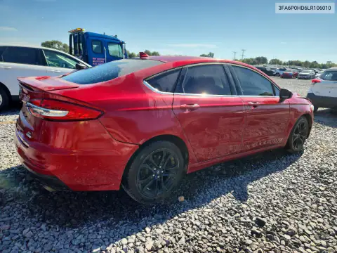 3FA6P0HD6LR106010 — 2020 Ford Fusion, фото 3 с аукциона Copart, Передняя часть