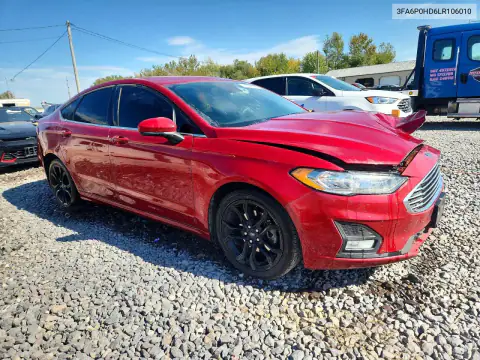 3FA6P0HD6LR106010 — 2020 Ford Fusion, фото 4 с аукциона Copart, Передняя часть