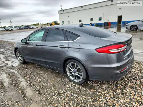 3FA6P0CD1LR177610 — 2020 Ford Fusion, фото 2 с аукциона Copart, Передняя часть