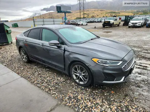 3FA6P0CD1LR177610 — 2020 Ford Fusion, фото 4 с аукциона Copart, Передняя часть