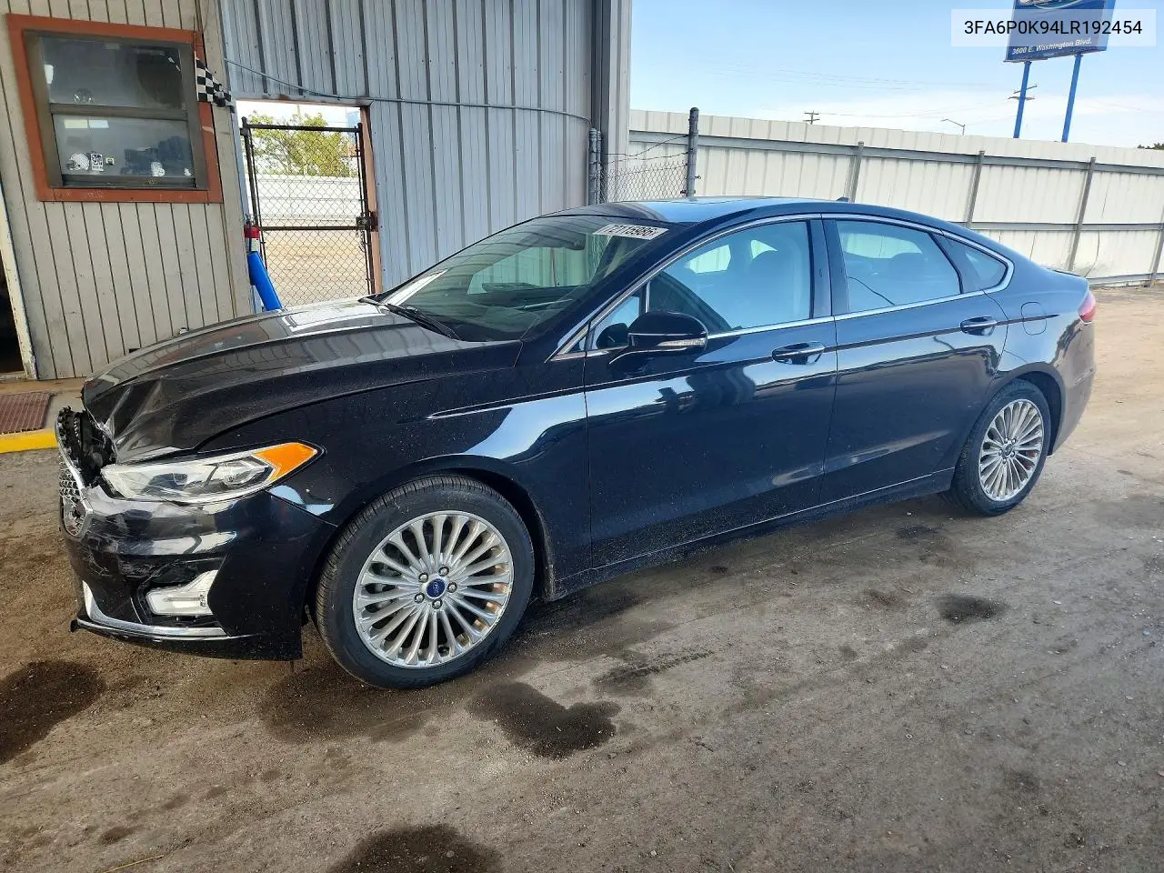 3FA6P0K94LR192454 Ford Fusion 2020 — повреждение Передняя часть, фото до ремонта
