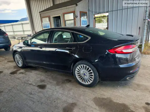 3FA6P0K94LR192454 — 2020 Ford Fusion, фото 2 с аукциона Copart, Передняя часть