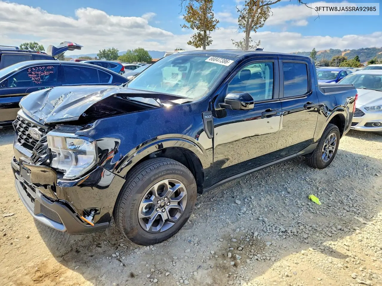 2025 Ford Maverick Xlt VIN 3FTTW8JA5SRA92985 фото 1